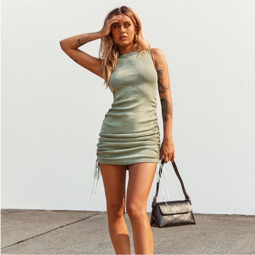 Princess Polly Lioness Women’s Bodycon Olive Green Dress